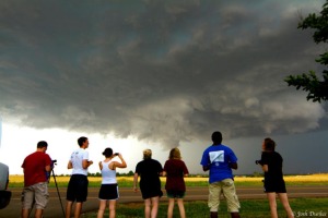 During the 2012 May term course, WKU Storm Chasers documented a tornado that formed near Piedmont, Okla. (Photo by Josh Durkee)