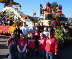 Danielle Berkshire, a senior from Sparta, described the "Floral Design at the Rose Bowl Parade" course as “a chance of a lifetime! I never dreamed I would have the chance to be traveling across the country!”