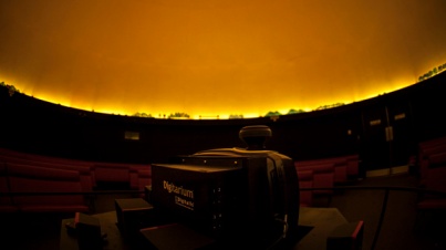 The Hardin Planetarium's new digital projection system was installed in late December. (WKU photo by Bryan Lemon)