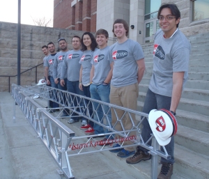 The WKU Steel Bridge team finished third overall in regional competition and advanced to the national competition.