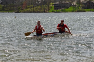 Concrete canoe race men’s slalom with Sean McCarty and Jared Claiborne.