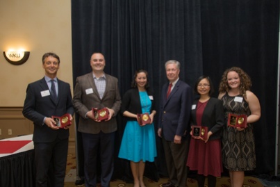 Faculty awards were presented April 26.